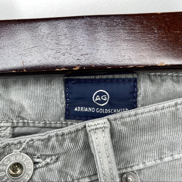 AG - Adriano Goldschmed Grey Corduroy 'The Legging Super Skinny' Mid-Rise Pant - Picture 10 of 14